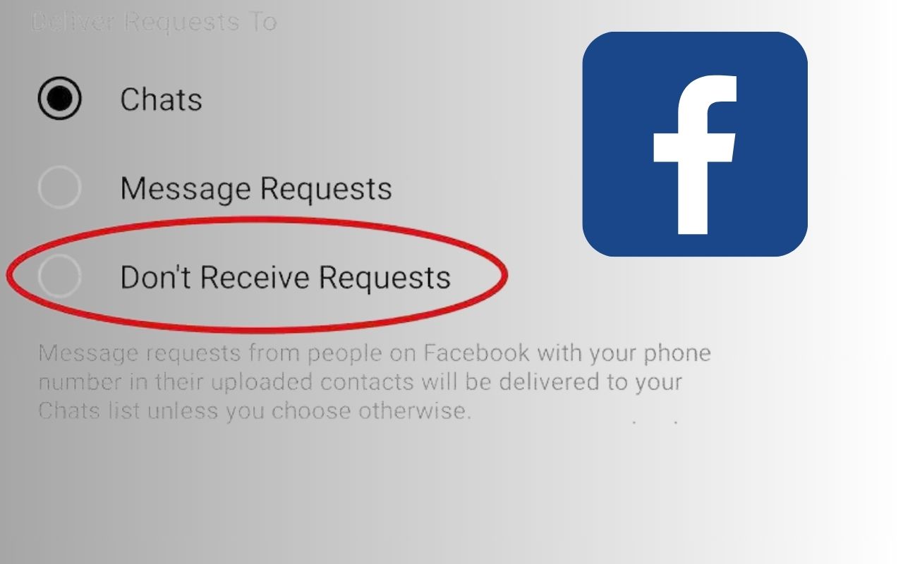 desativar solicitações de mensagens do Facebook