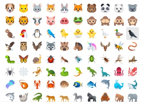Hayvan emojileri